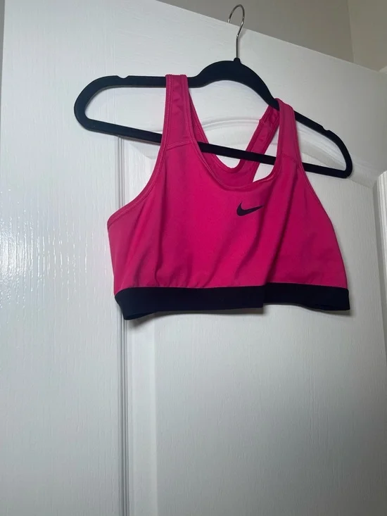 Nike Women's Hot Pink Pink Dri-FIT Sports Bra Size XL - Picture 5 of 13